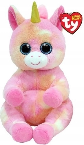 Licorne en peluche TY rose 24 cm