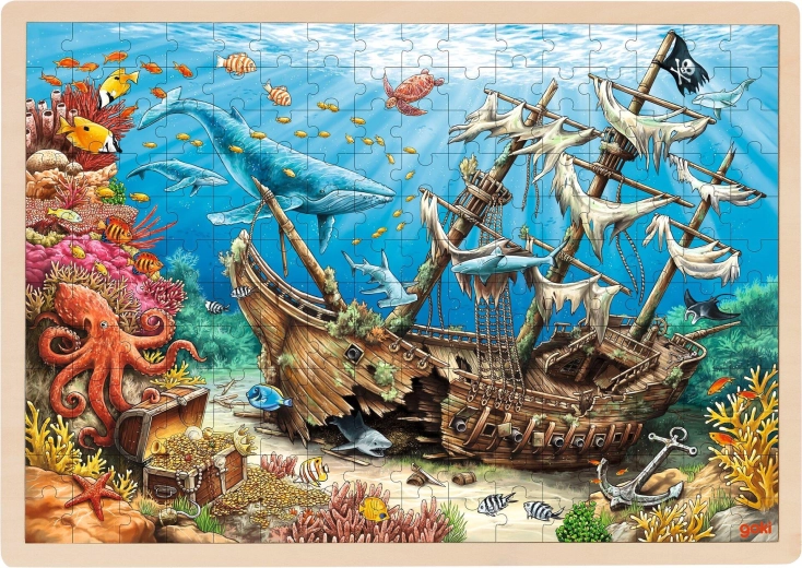 Puzzle encastrable en bois – navire coulé Santa Elena - 1 pièce