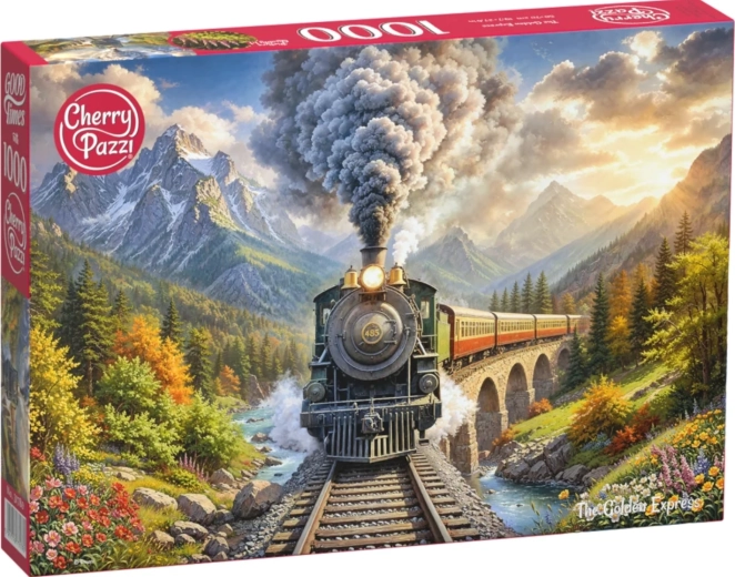 Puzzle Cherry Pazzi L’Express doré, 1000 pièces