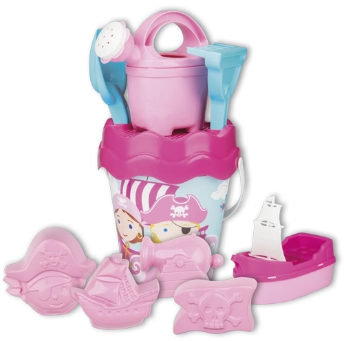 Androni set de plage pirates dans sac de voyage – Rose