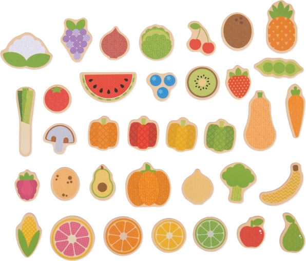 Aimants de Fruits et Légumes Bigjigs Toys