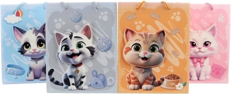 Sac cadeau « Chaton joyeux »
