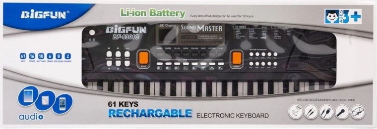 Clavier électronique enfant avec micro 61 touches, 42 rythmes - 1 pièce