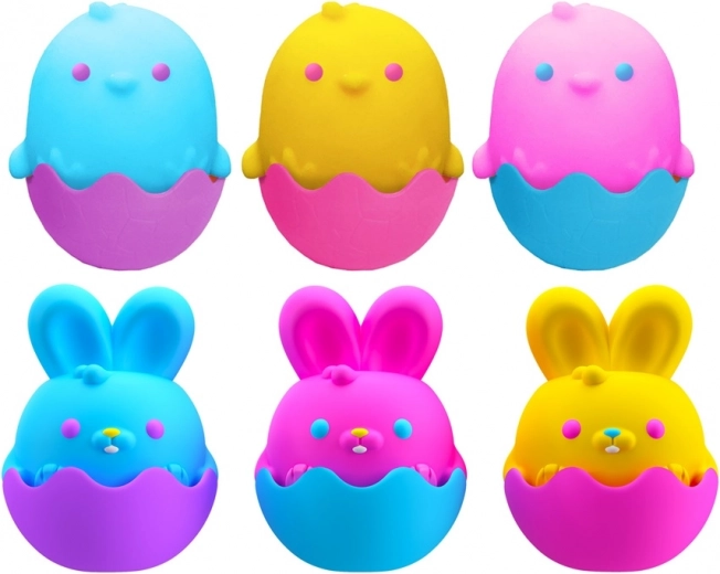 Jouets de Pâques en silicone Chicka DeeDoos et Hoppity Doos