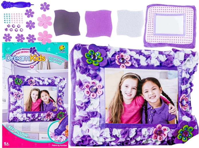 Kit DIY créatif – cadre photo à décorer et coussin