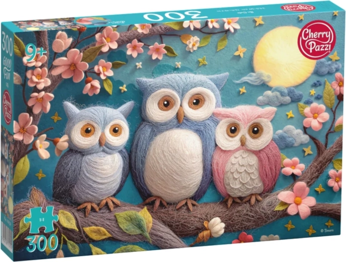 Puzzle Cherry Pazzi Adorables hiboux 300 pièces