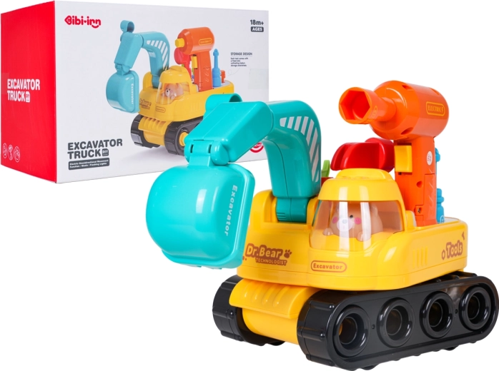 Pelle mécanique multifonction pour enfants, démontable, avec lumière et sons