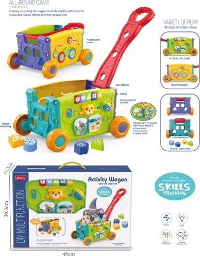 Chariot éducatif à tirer avec tri d’association