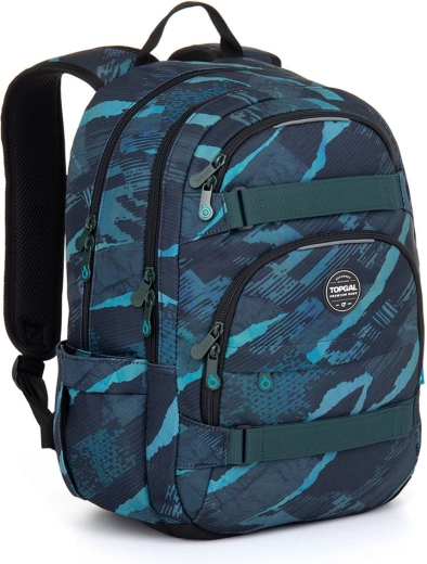Sac à dos étudiant Topgal VIKI au design bleu–turquoise