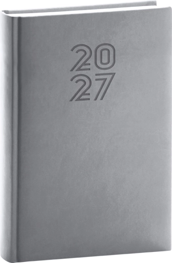 Agenda quotidien Notique Aprint 2027 gris 15 × 21 cm