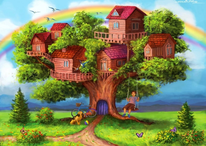 Puzzle Maisons dans les arbres 1000 pièces