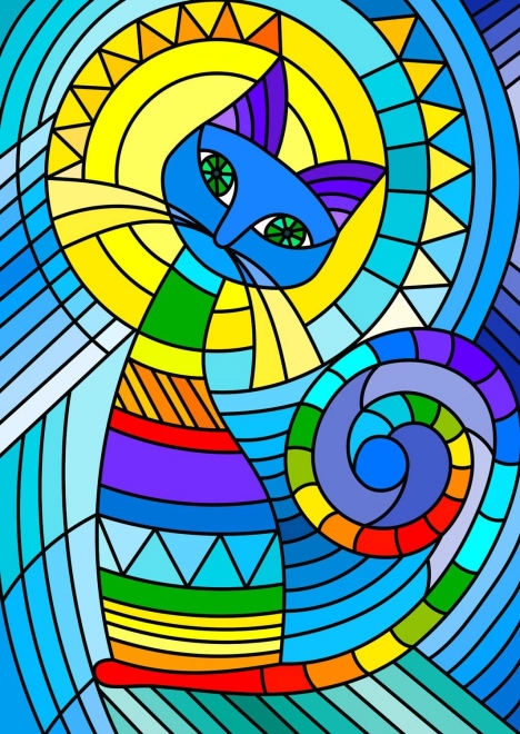 Puzzle Chat ornemental 1000 pièces ENJOY