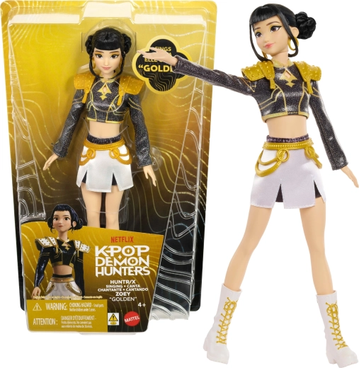 Poupée mannequin chantante KPop Demon Hunters HUNTR/X Zoey Golden