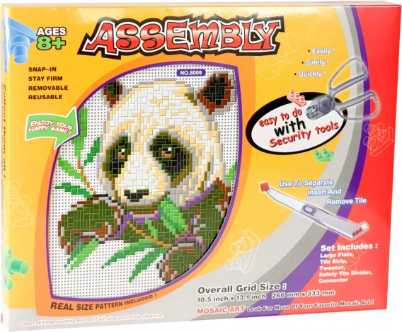 Mosaïque panda pour enfants