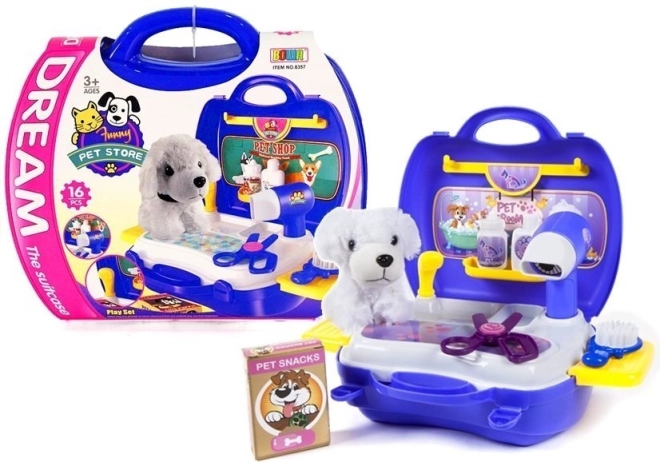 Set pour enfants Salon de chiens en valisette