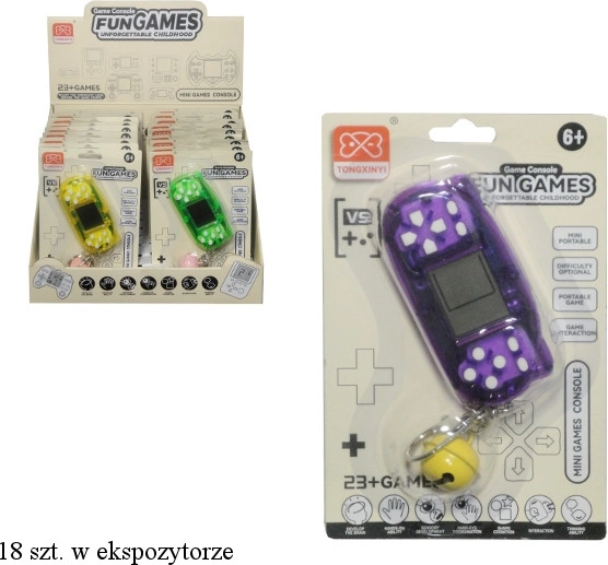 Jeu électronique porte-clés avec pendentif - 1 pièce