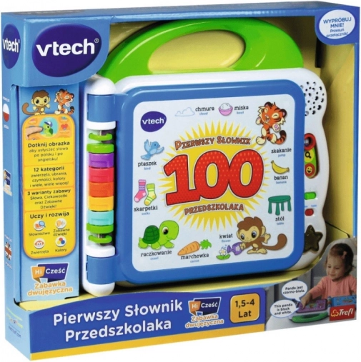 Mon premier dictionnaire préscolaire polonais-anglais livre interactif VTech Trefl