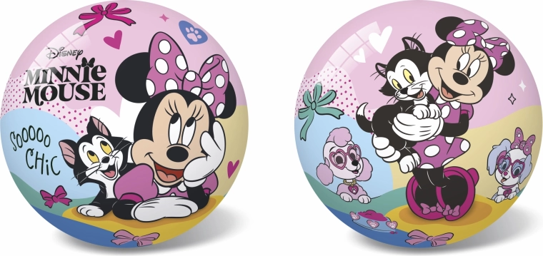 Balle en caoutchouc MINNIE 23 cm (non gonflée)