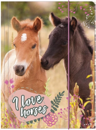 Derform - pochettes pour cahiers au motif cheval A4