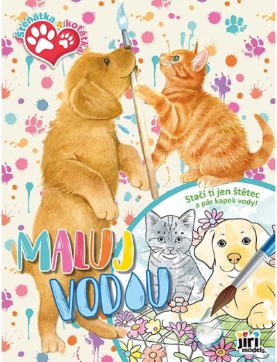 Peins avec de l’eau A4 – chiots et chatons