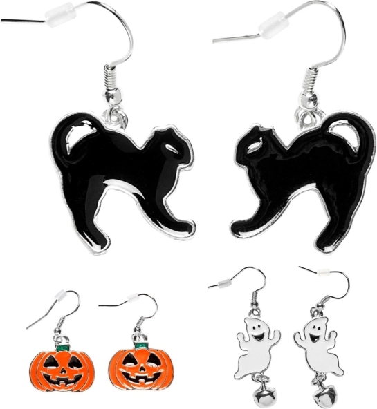 Set de boucles d’oreilles Halloween pour enfants