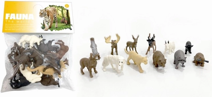 Ensemble de figurines d’animaux sauvages – 12 pcs