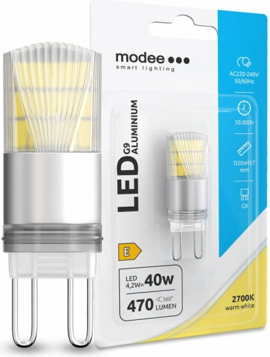 Ampoule LED Modee G9 4,2 W blanc chaud