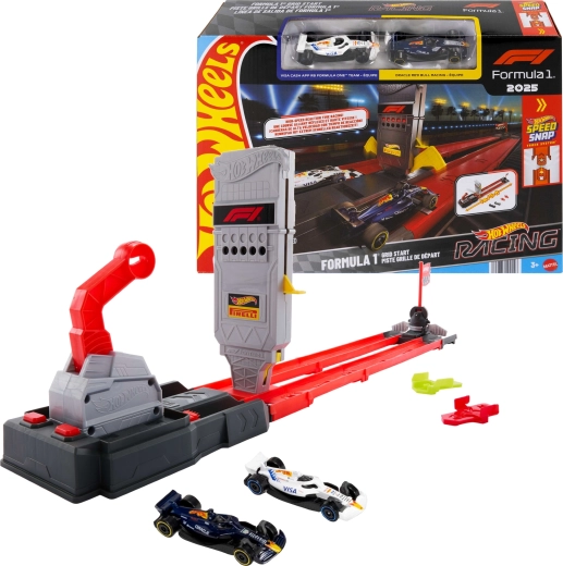 Hot Wheels Racing Formula 1 : coffret de piste Course rapide + 2 monoplaces