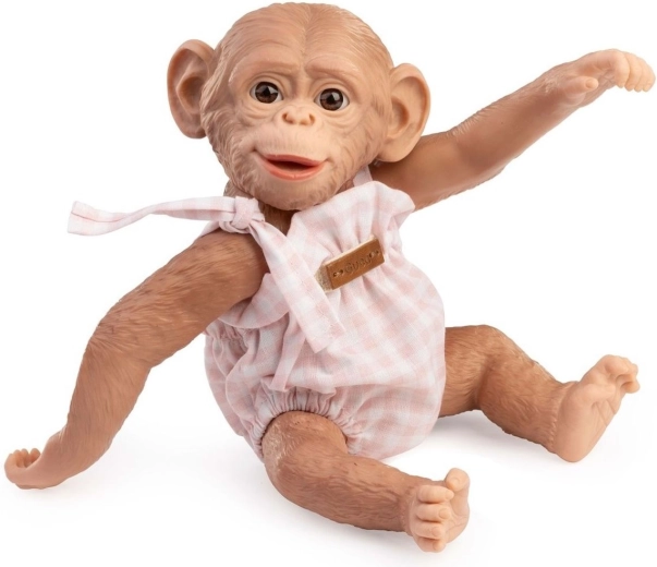 Bébé singe Reborn réaliste Guca avec corps entièrement en vinyle 25 cm