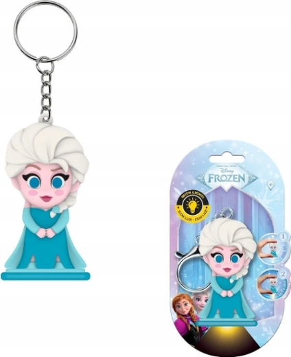 Porte-clés La Reine des neiges avec lampe LED