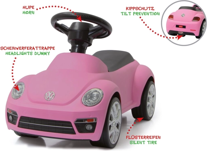 Porteur Jamara Volkswagen Beetle rose