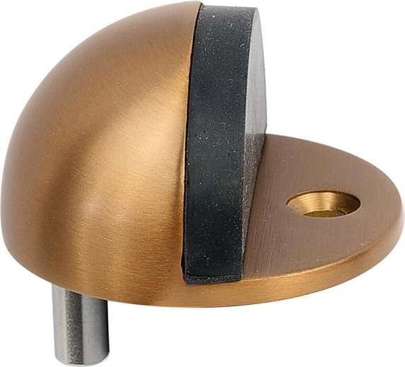 Butée de porte en acier inoxydable finition cuivre 43 × 24 mm