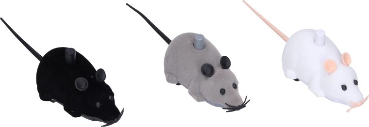 Souris roulante 10 cm – jouet interactif