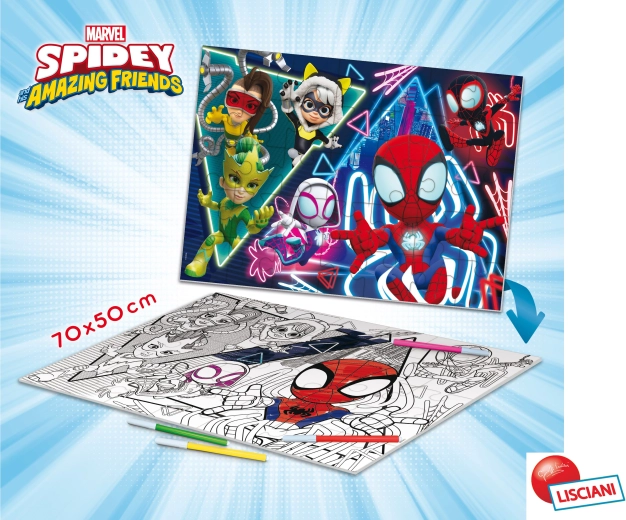 Puzzle de sol double face Spidey, 35 pièces