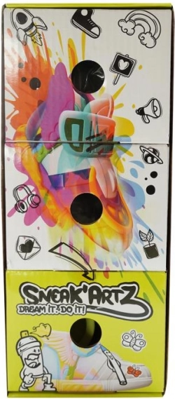 Sneak’Artz coffret créatif pour décorer des mini baskets avec accessoires