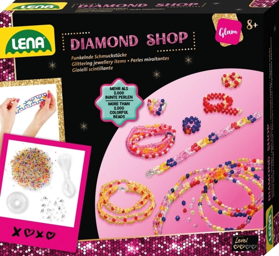 Lena Bijoux scintillants – kit créatif pour fabriquer des bracelets et des colliers