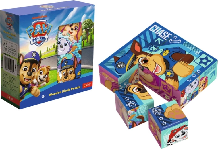 Puzzle en cubes en bois Pat’ Patrouille