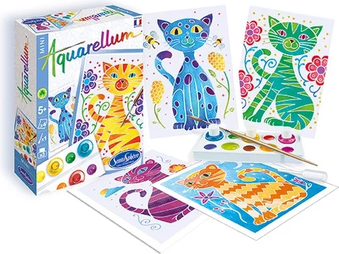 Sentosphere set créatif aquarelle Aquarely mini Chats