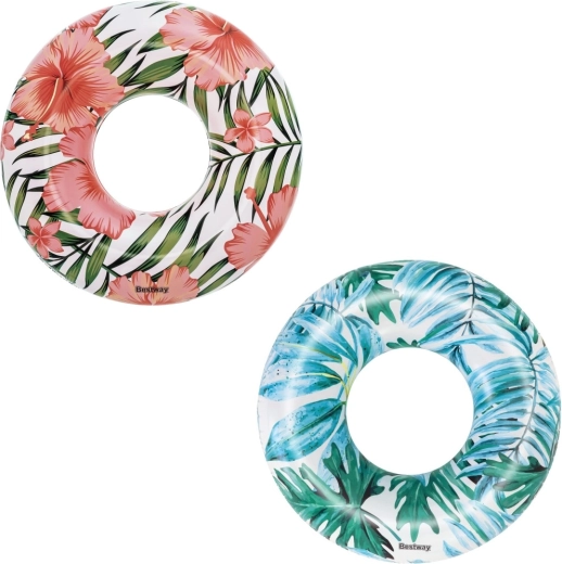 Bestway bouée gonflable avec motif tropical 119 cm – Bleu