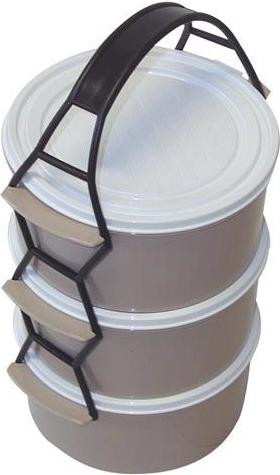 Porte-repas 3x1,0 l en plastique