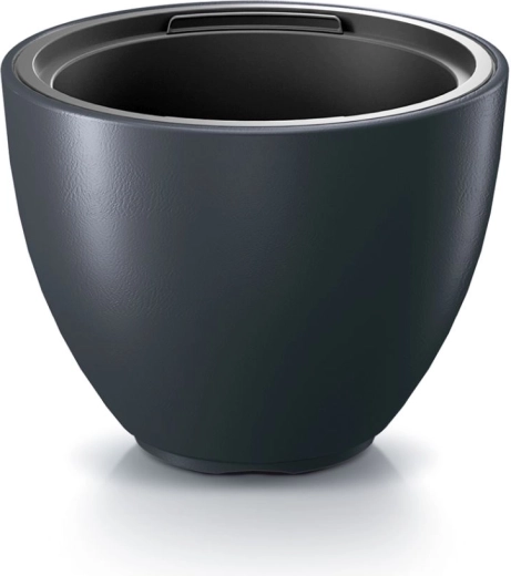 Pot de fleurs avec insert 46,9 cm anthracite HEOS