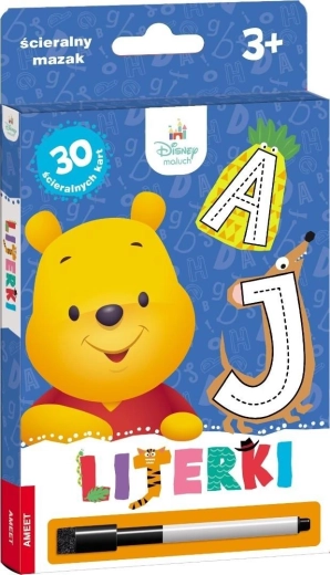 Ameet Disney Maluch : Les lettres – cartes effaçables avec feutre