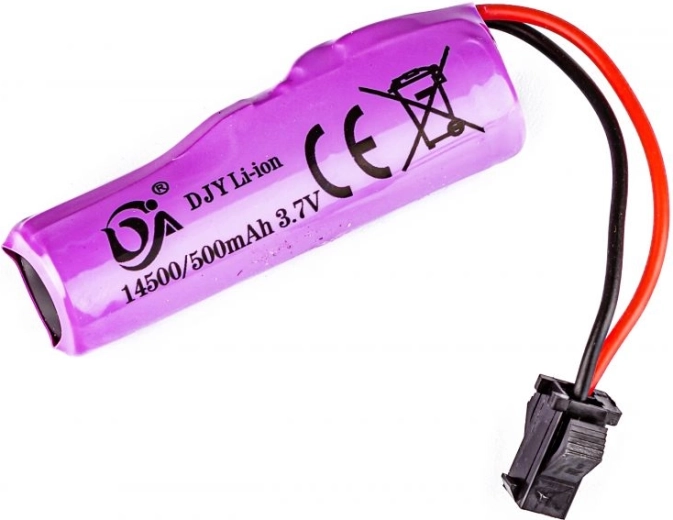 Accumulateur Li-ion 3,7 V 500 mAh avec connecteur JST SM pour voiture de drift SC24A - 1 pièce