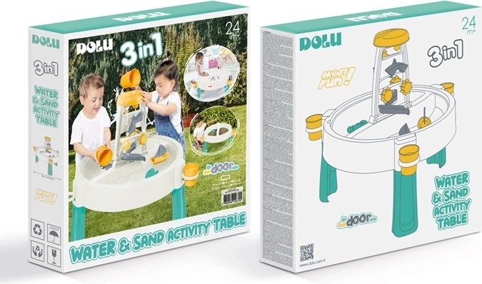 Table d’activités Dolu 3-en-1 pour eau et sable