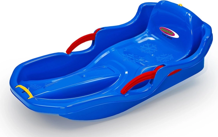 Snow Play Bob Comfort 80 cm bleu avec freins à main - 1 pièce
