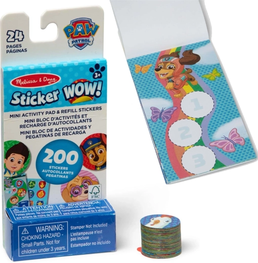 Melissa & Doug Sticker Wow recharge de stickers Pat’ Patrouille (200 pièces)