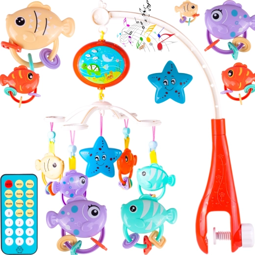 Mobile de lit avec télécommande Royaume aquatique