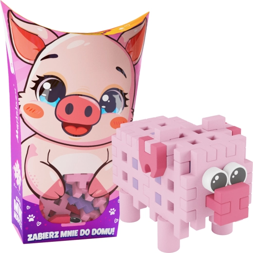 Jeu de construction Mini Waffle Pocket Pets – petit cochon