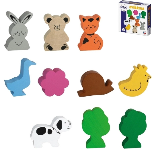 Animaux en bois Detoa