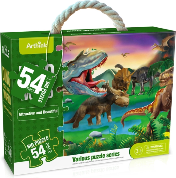 Maxi puzzle avec dinosaures, 54 pièces